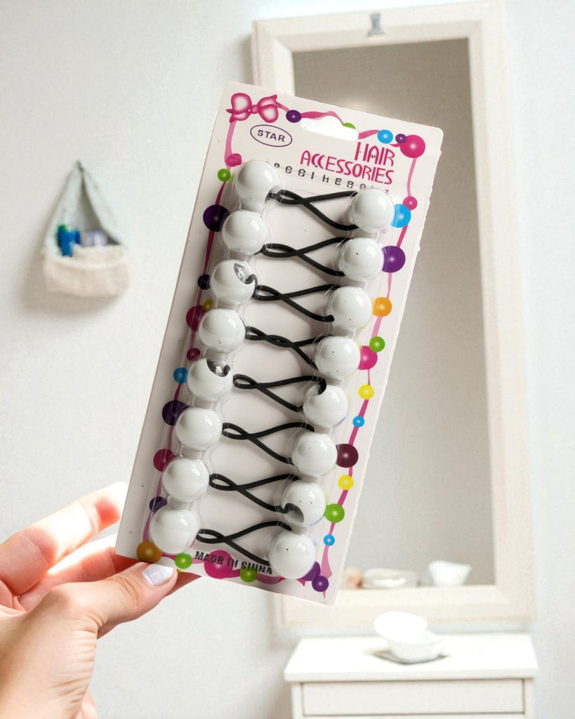 Double Beaded Elastic Hairband - StylePhase SA