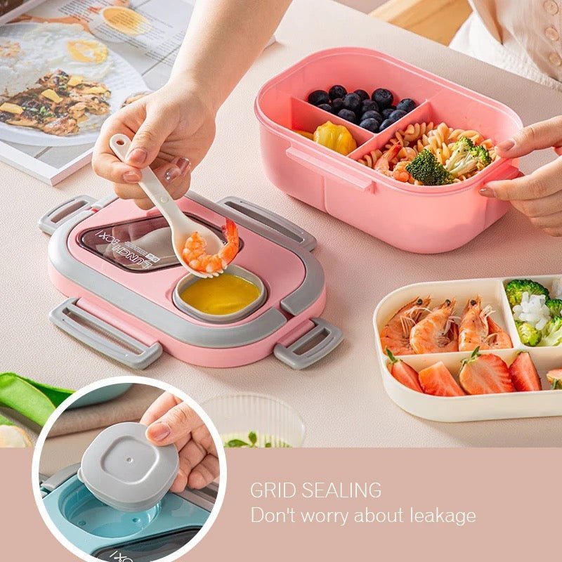 Double Layer Dual Compartment Bento Lunchbox - 1200ml - StylePhase SA