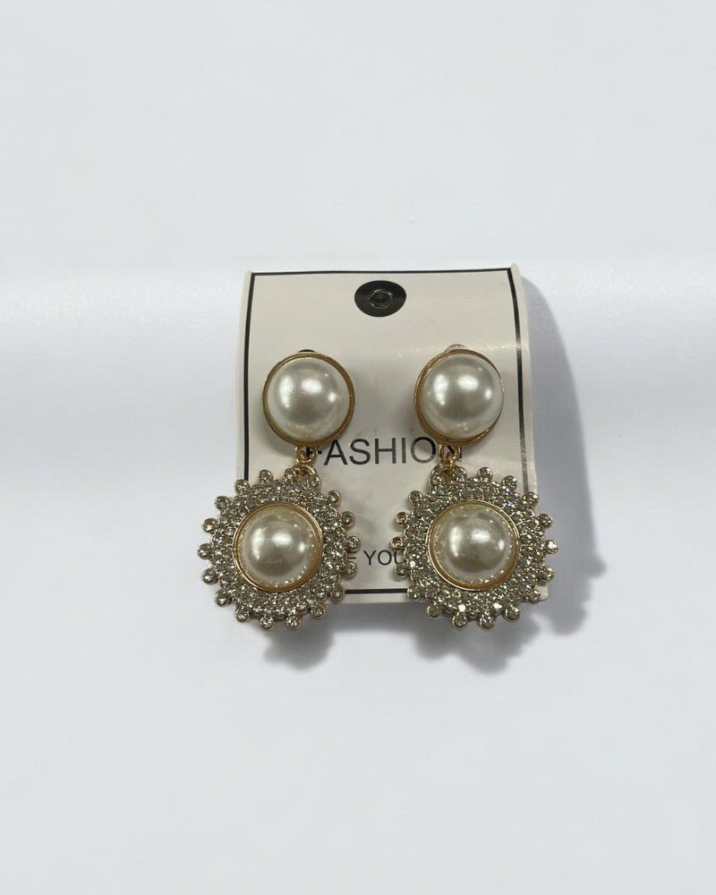 Double Pearl Earrings - StylePhase SA