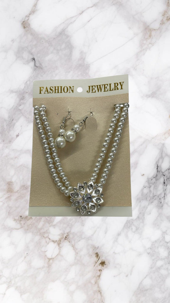 Double Pearl Necklace Set - StylePhase SA