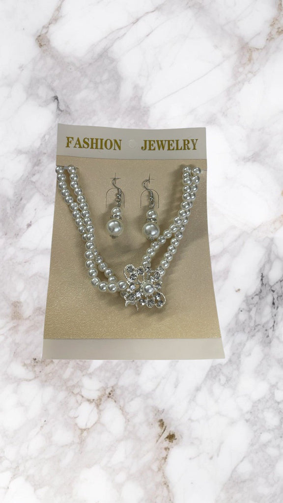Double Pearl Necklace Set - StylePhase SA