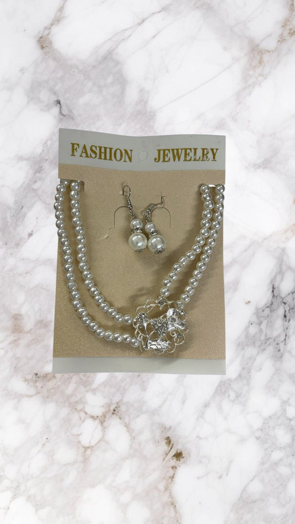Double Pearl Necklace Set - StylePhase SA