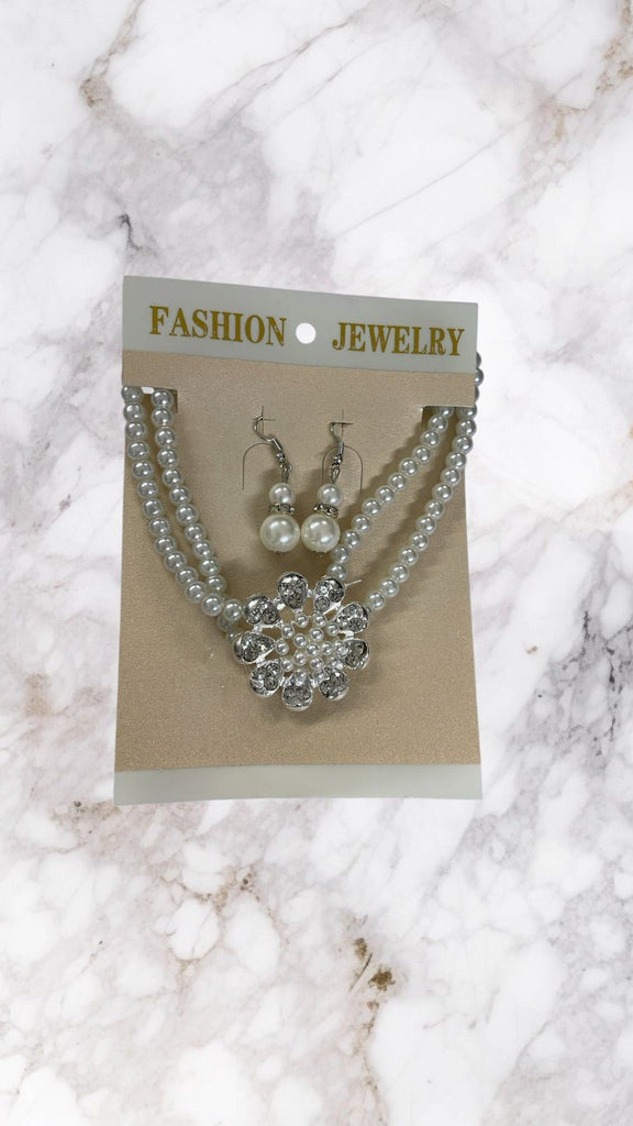 Double Pearl Necklace Set - StylePhase SA