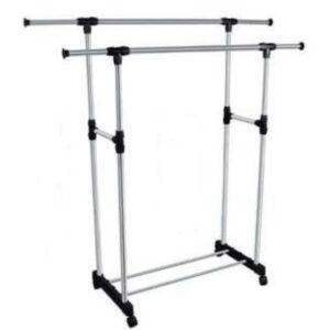 Double Pole Telescopic Clothes Rack - StylePhase SA