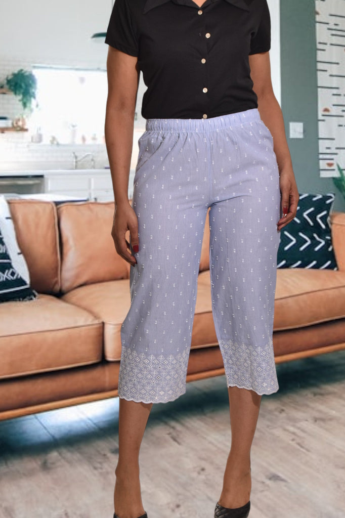 Elastic Embroidered Pants - StylePhase SA