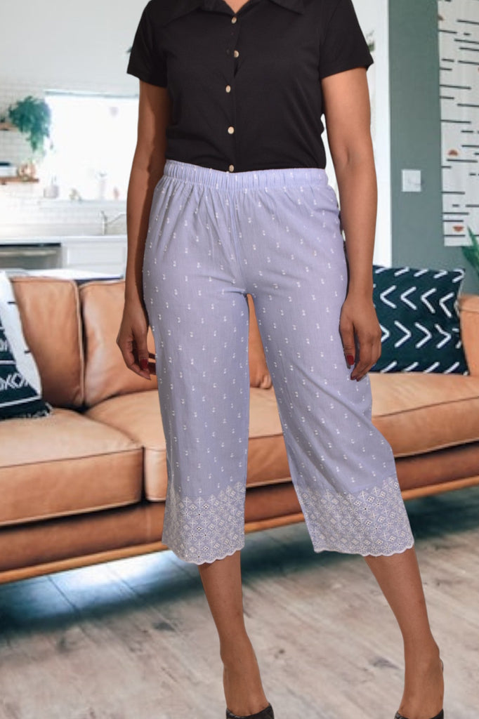 Elastic Embroidered Pants - StylePhase SA