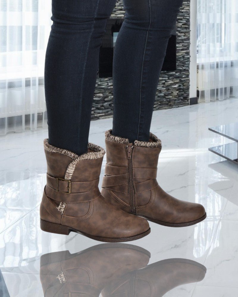 Ellentine Taupe Boots - StylePhase SA
