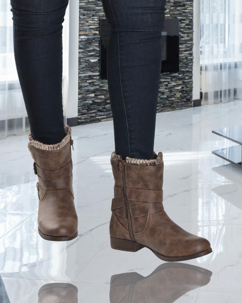 Ellentine Taupe Boots - StylePhase SA