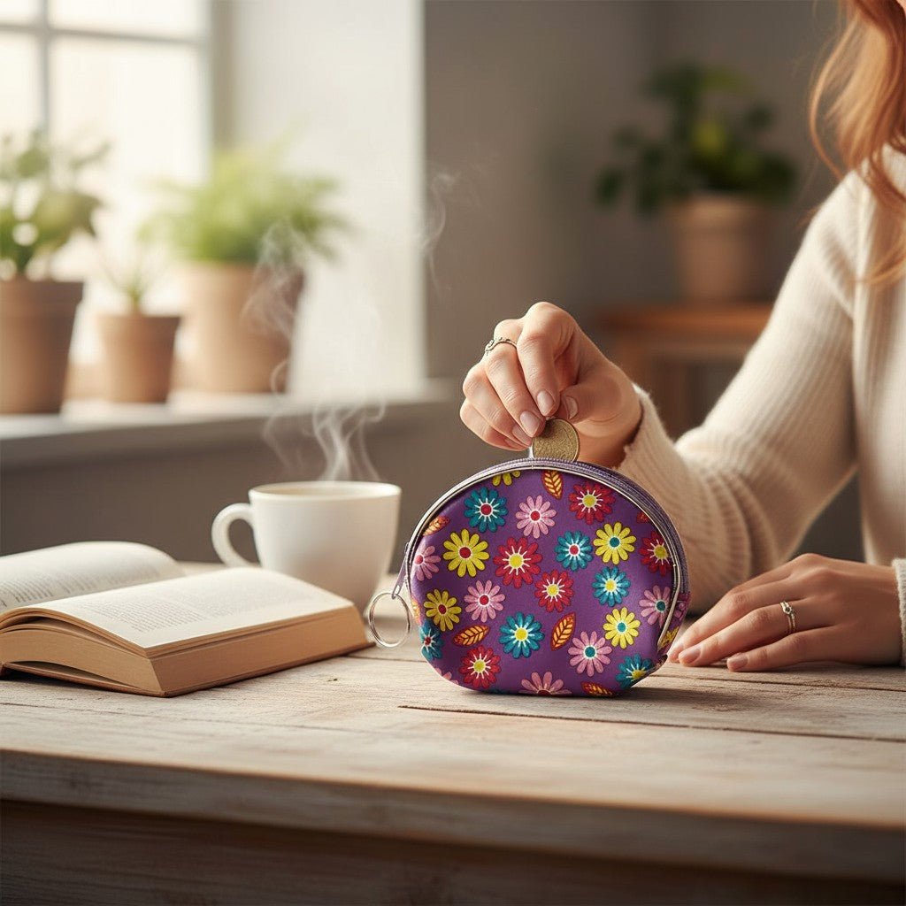 Floral Printed Coin Purse - StylePhase SA