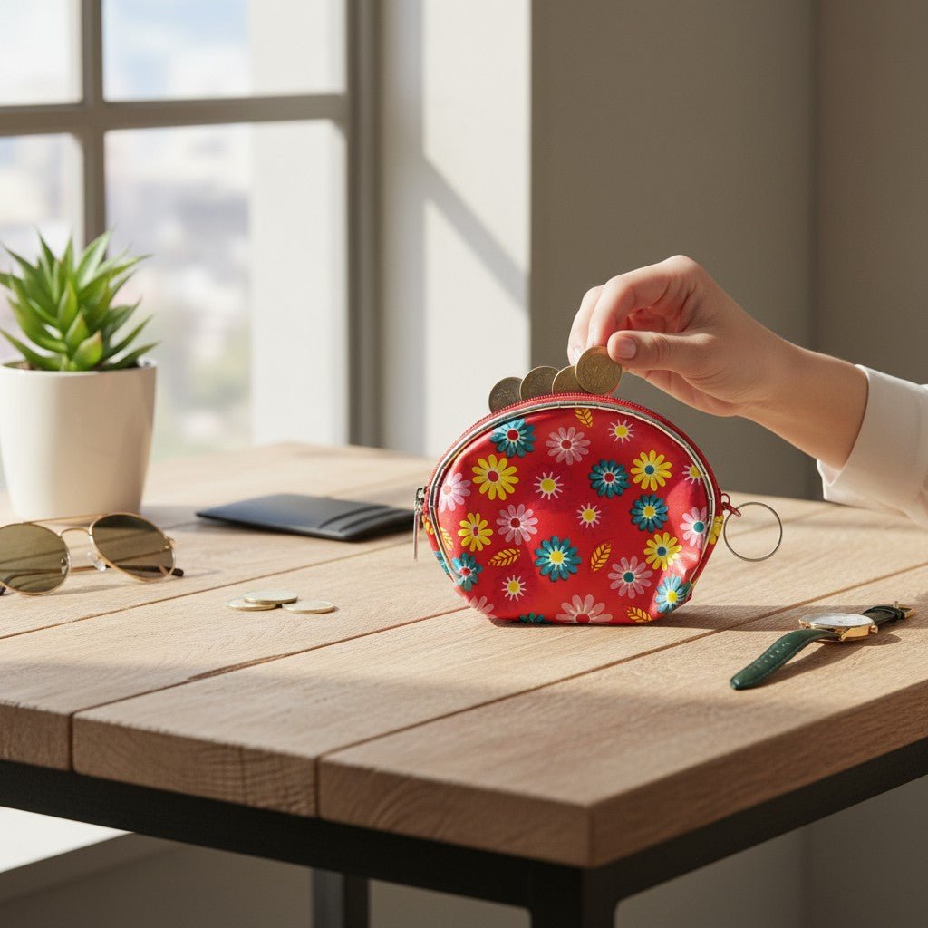 Floral Printed Coin Purse - StylePhase SA