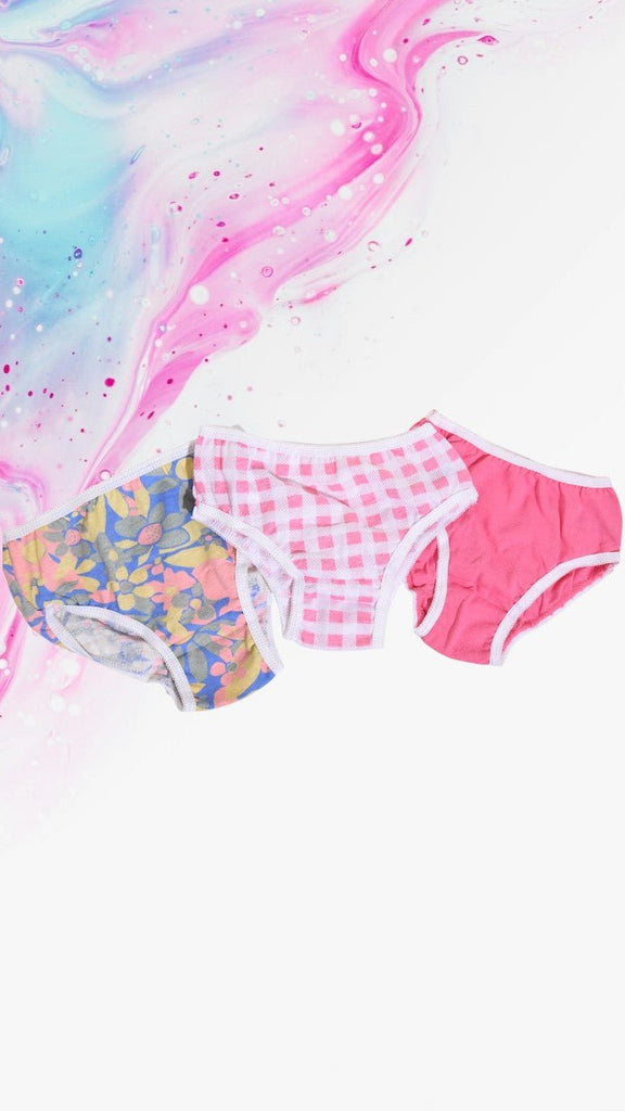 Flower Print 3 Pack Girls Panty - StylePhase SA