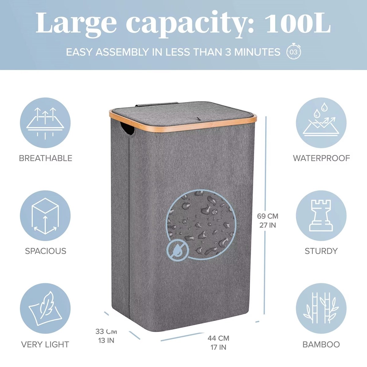 Foldable Laundry Basket - Home Phase