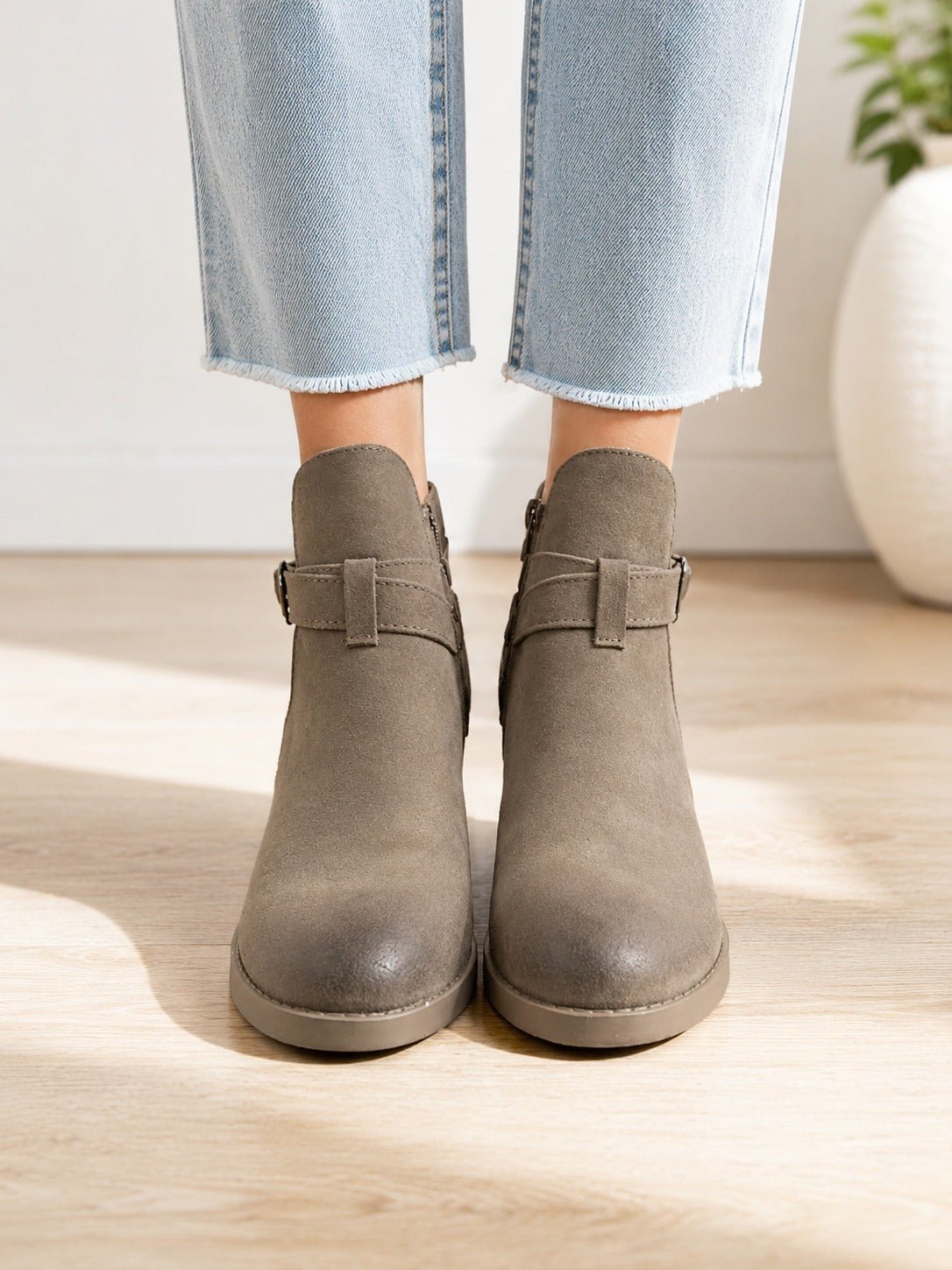 Freda Taupe Boots - StylePhase SA