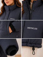 Fur Lined Black Ladies Jacket - StylePhase SA