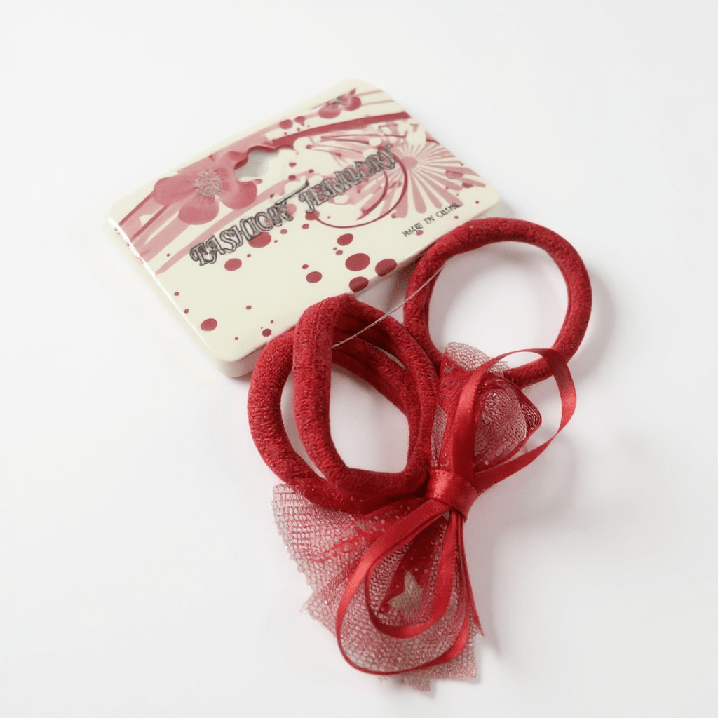 Girls 3 Pcs Elastic Hair Ties - StylePhase SA