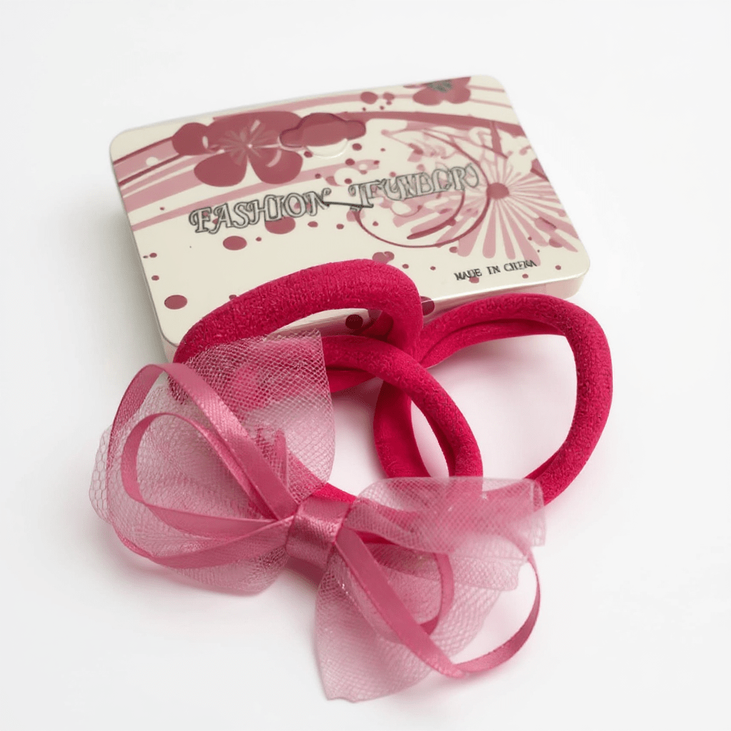 Girls 3 Pcs Elastic Hair Ties - StylePhase SA