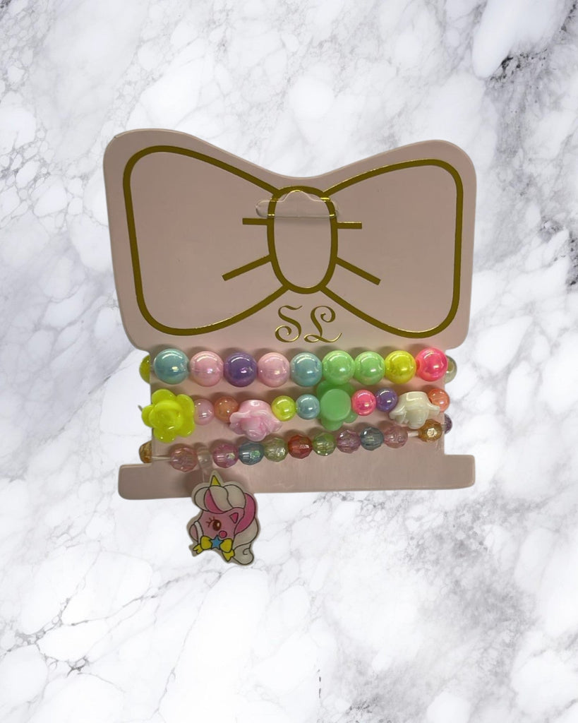 Girls 3 Piece Unicorn Bracelet - StylePhase SA