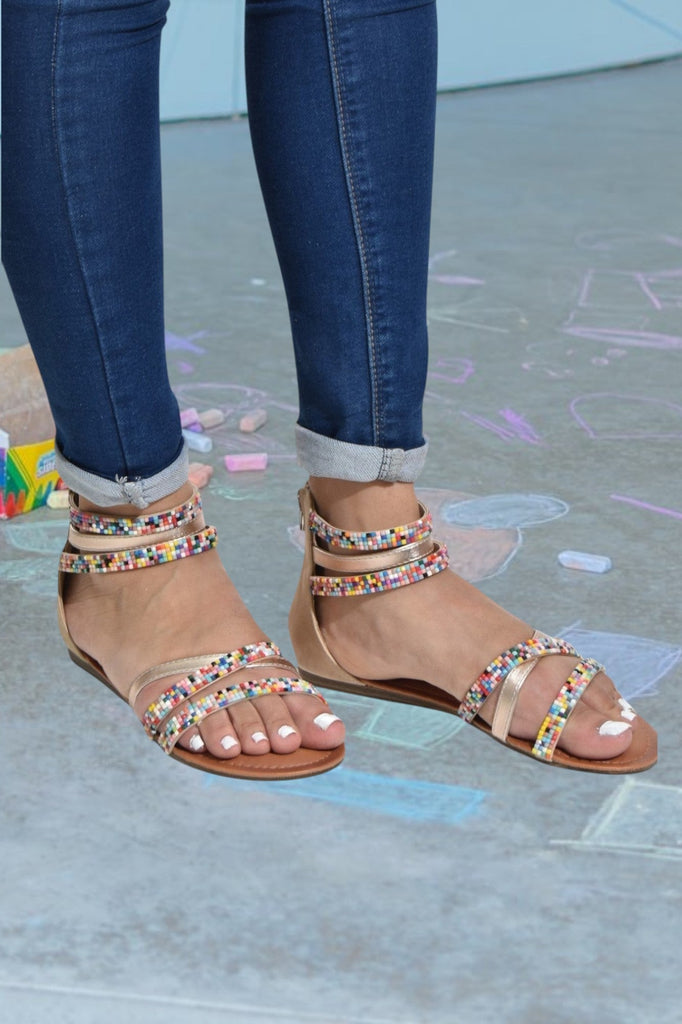 Girls Beaded Sandals - StylePhase SA