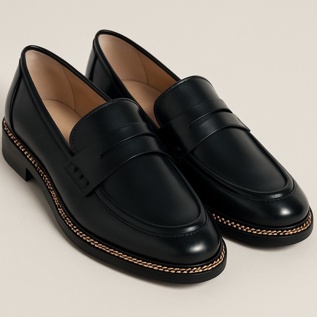 Girls Black Elsi Loafers - StylePhase SA
