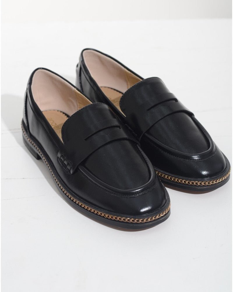 Girls Black Elsi Loafers - StylePhase SA