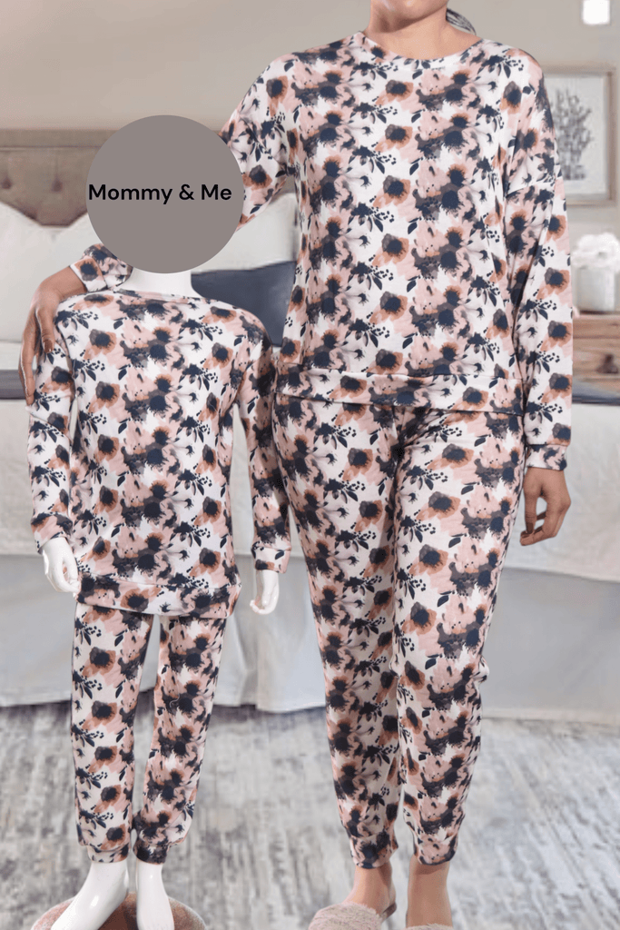 Girls Black Floral Pj Set - StylePhase SA