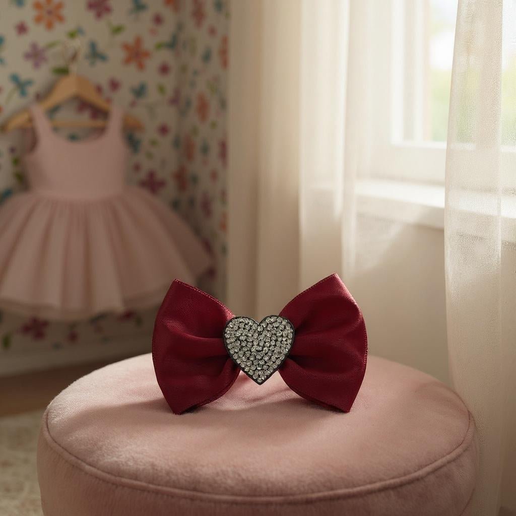 Girls Bow Heart Head Band - StylePhase SA