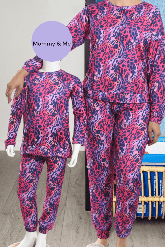 Girls Cerise Printed Pj Set - StylePhase SA