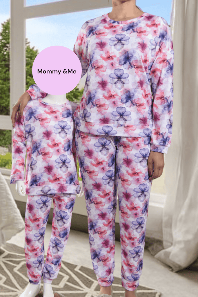 Girls Lilac Floral Pj Set - StylePhase SA