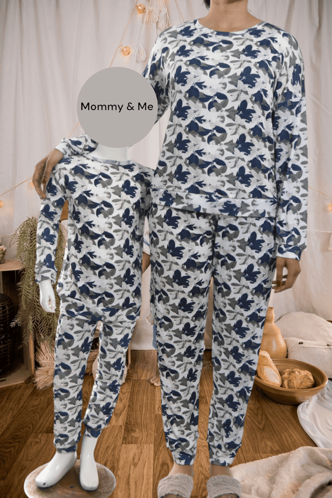 Girls Navy Floral Pj Set - StylePhase SA