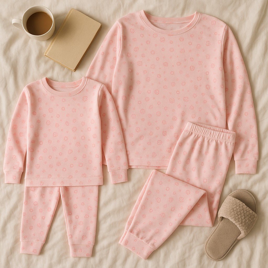 Girls Peach Printed Pj Set - StylePhase SA