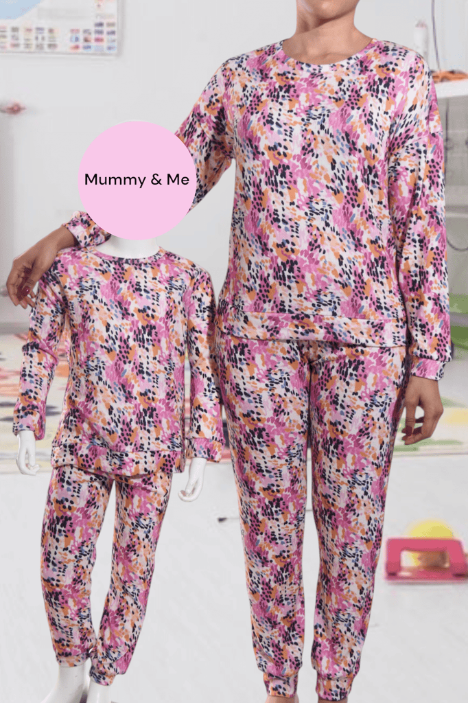 Girls Pink And Orange Pj Set - StylePhase SA