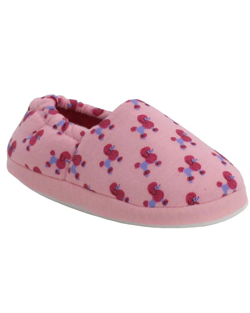 Girls Pink Poodle Slippers - StylePhase SA
