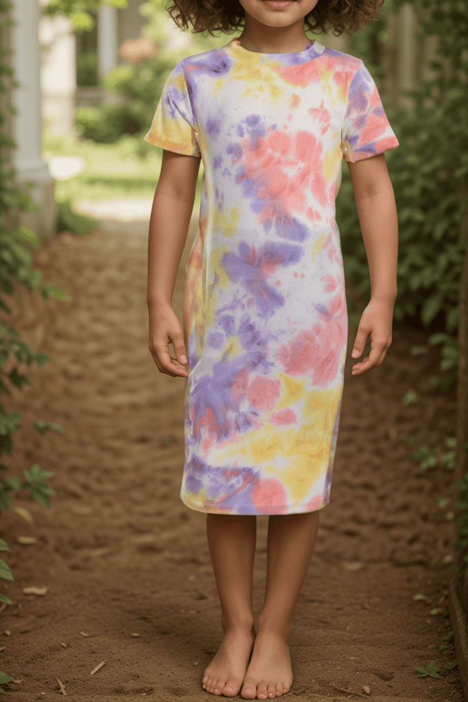 Girls Pink Tye Dye Dress - StylePhase SA