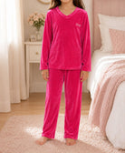 Girls Pink Velour Pj Set - StylePhase SA