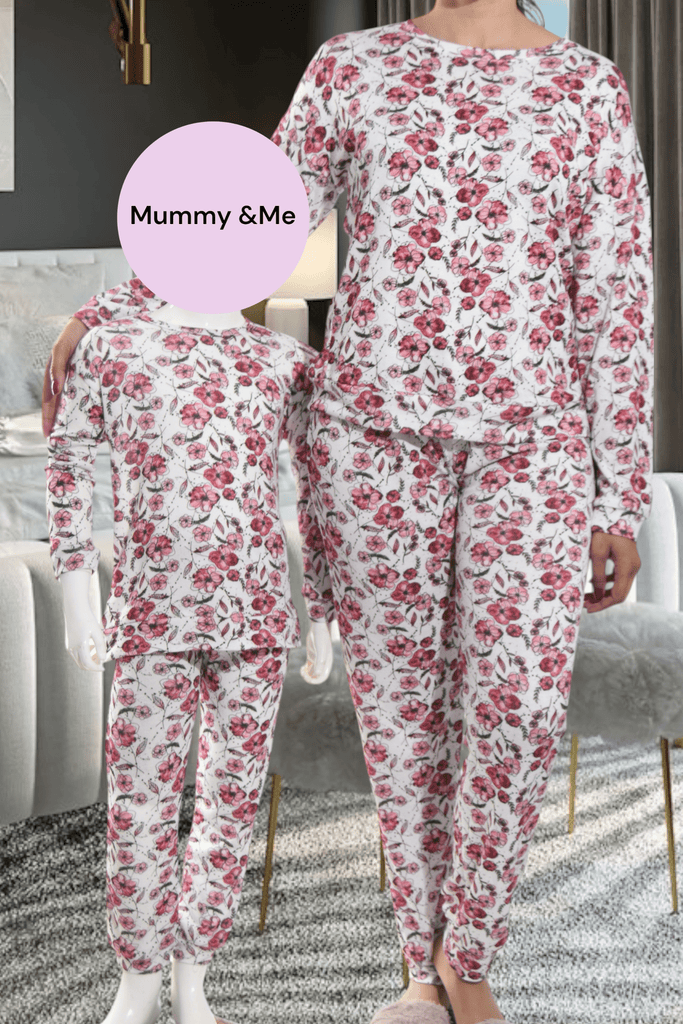 Girls Red Floral Pj Set - StylePhase SA