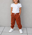 Girls Rust Cargo Joggers - StylePhase SA