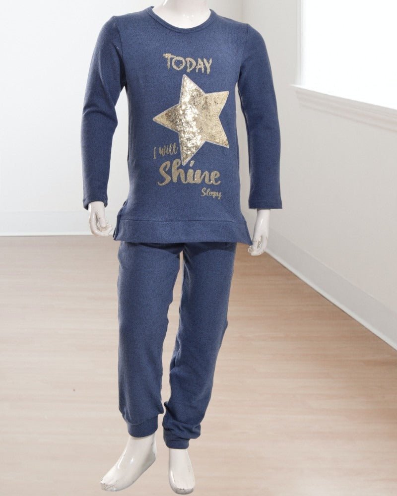 Girls Star Print Blue Pyjama - StylePhase SA
