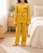 Girls Yellow Velour Pj Set - StylePhase SA
