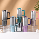 Glitter Stainless Steel Thermos Flask - 1200 ml - Home Phase