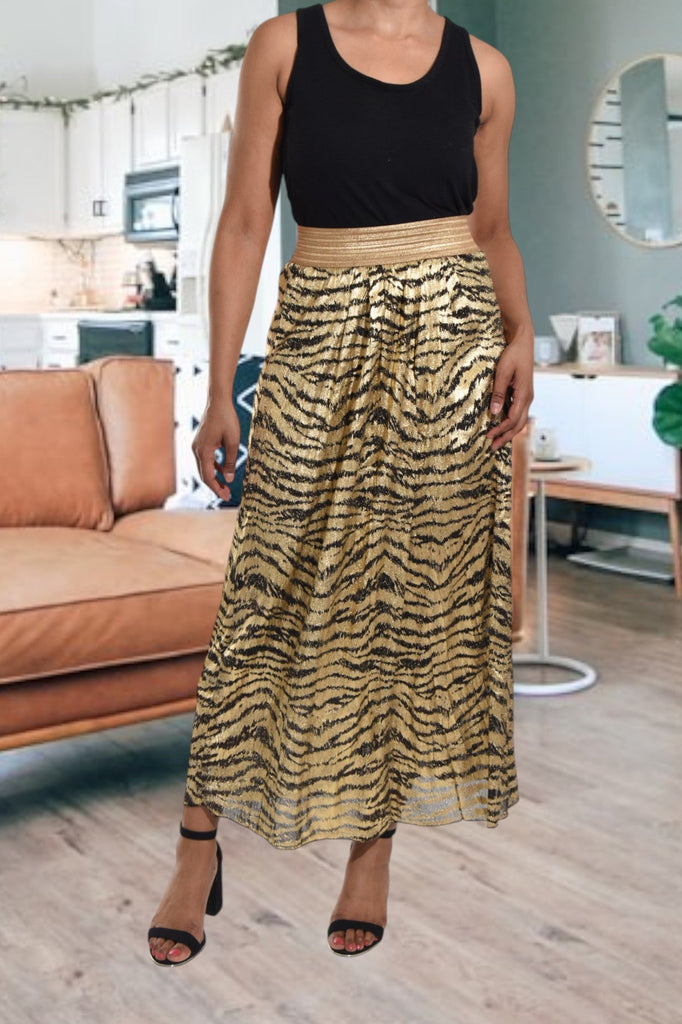 Gold And Black Skirt - StylePhase SA