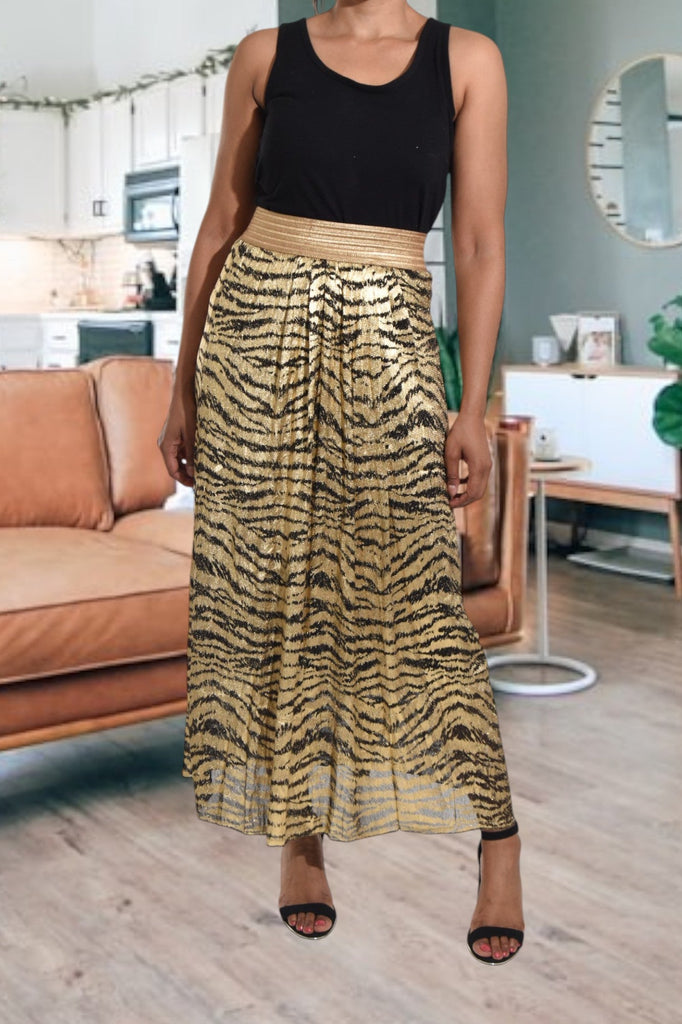 Gold And Black Skirt - StylePhase SA