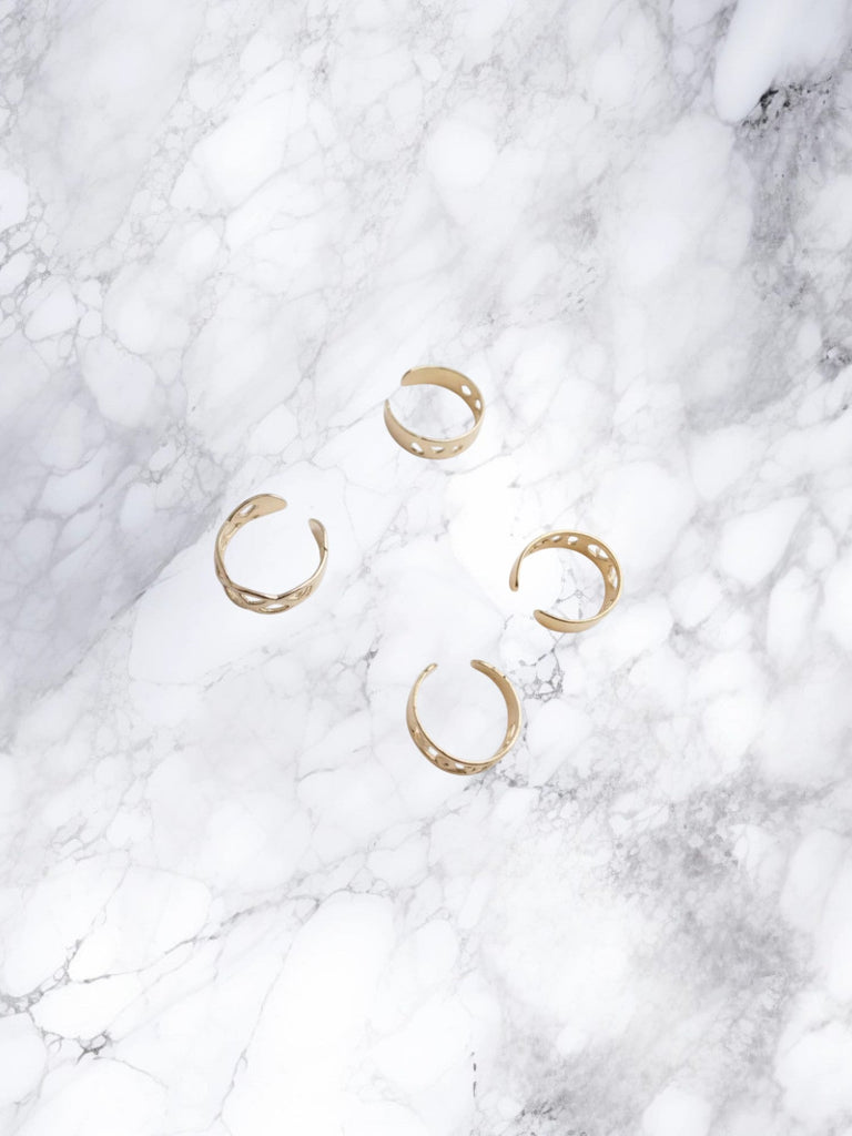Gold And Silver Toe Ring Set - StylePhase SA