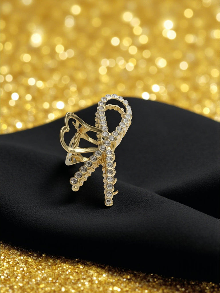 Gold Diamante Jaw Hair Grip - StylePhase SA