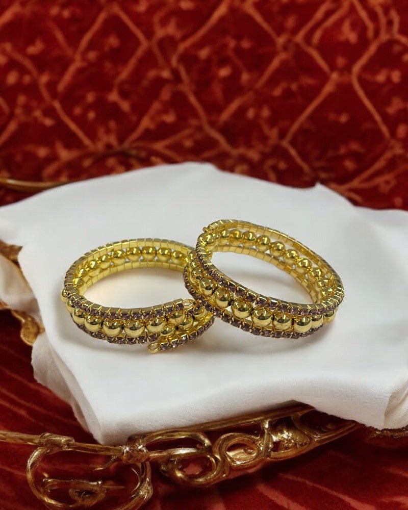 Gold rhinestone Bracelets - StylePhase SA