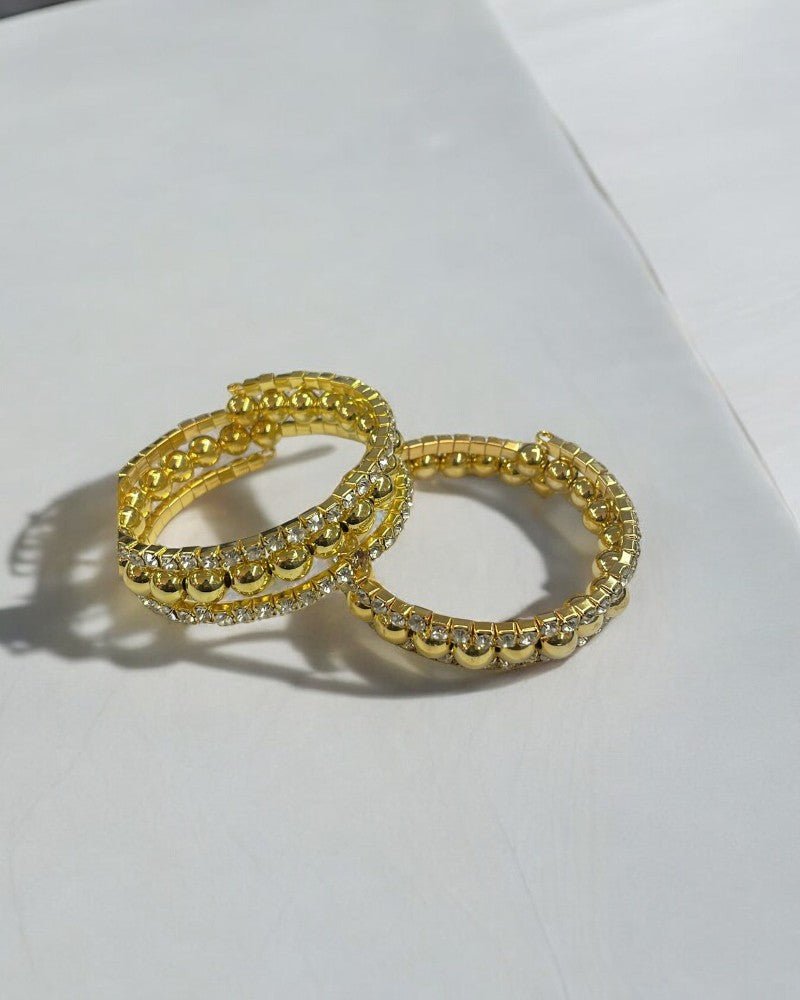 Gold rhinestone Bracelets - StylePhase SA