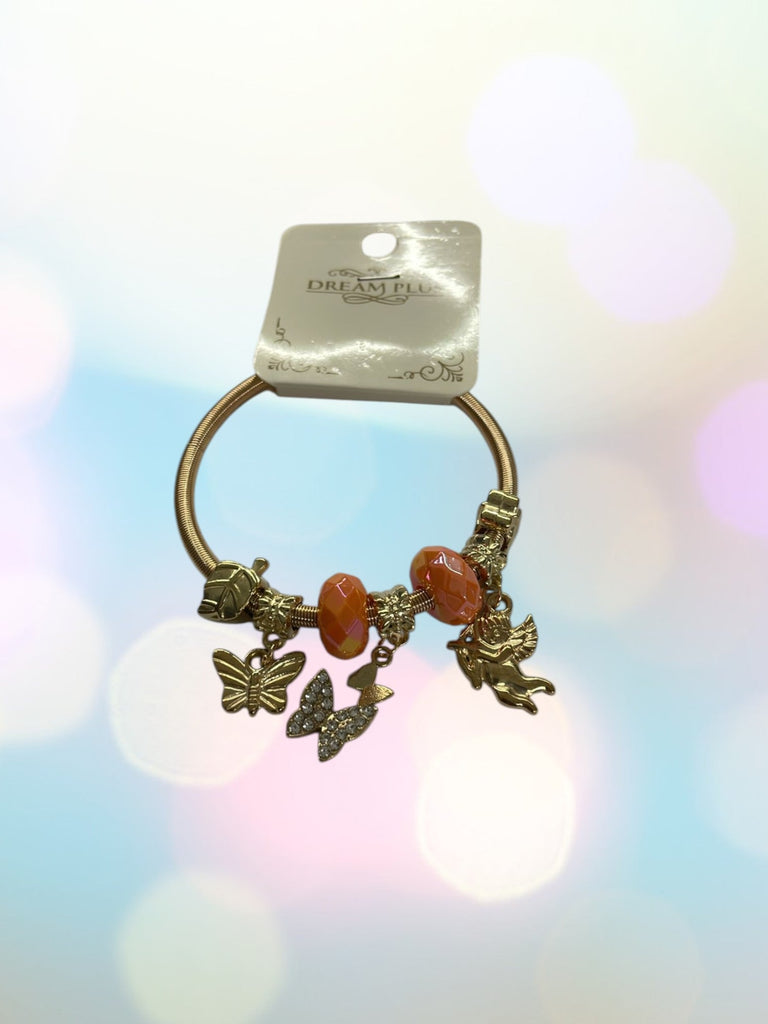 Gold Stretch Charm Bracelet - StylePhase SA