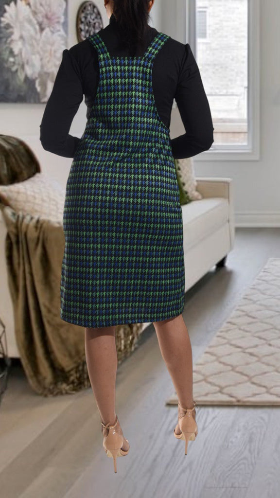 Green And Blue Patterned Pinafore Excl Inner - StylePhase SA