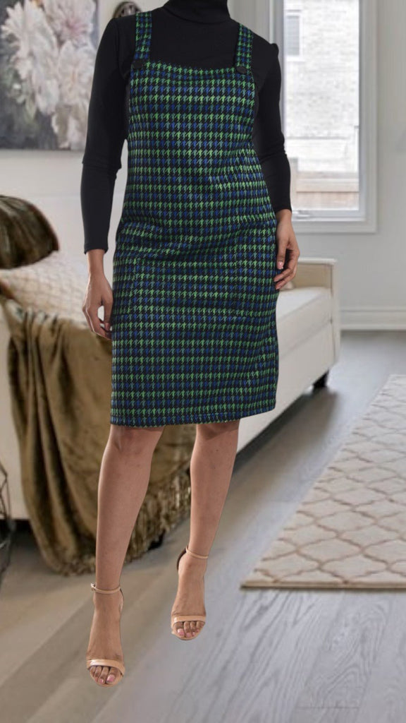 Green And Blue Patterned Pinafore Excl Inner - StylePhase SA