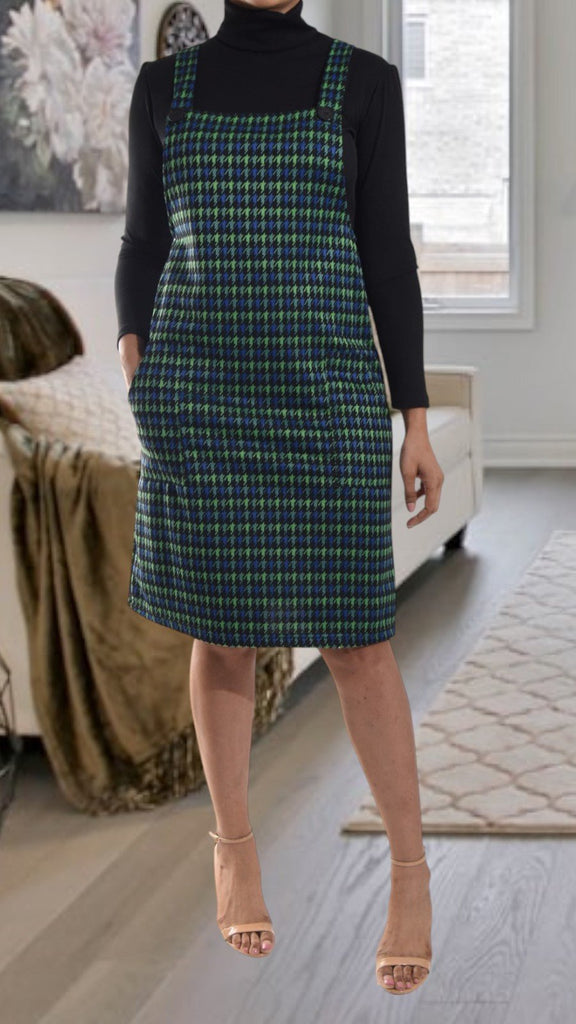 Green And Blue Patterned Pinafore Excl Inner - StylePhase SA