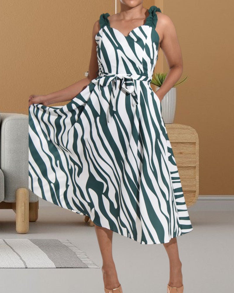 Green Couture Pocket Dress - StylePhase SA